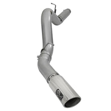 AFE Large Bore-HD 5 IN 409 Stainless Steel DPF-Back Exhaust System w/Polished Tip (2016-2016 Silverado 2500 HD, Silverado 3500 HD, Sierra 2500 HD, Sierra 3500 HD) - 49-44081-P