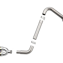 AFE Takeda 3 IN 304 Stainless Steel Axle-Back Exhaust w/ Blue Flame Tips (2021-2025 Elantra N Line) - 49-37045-L