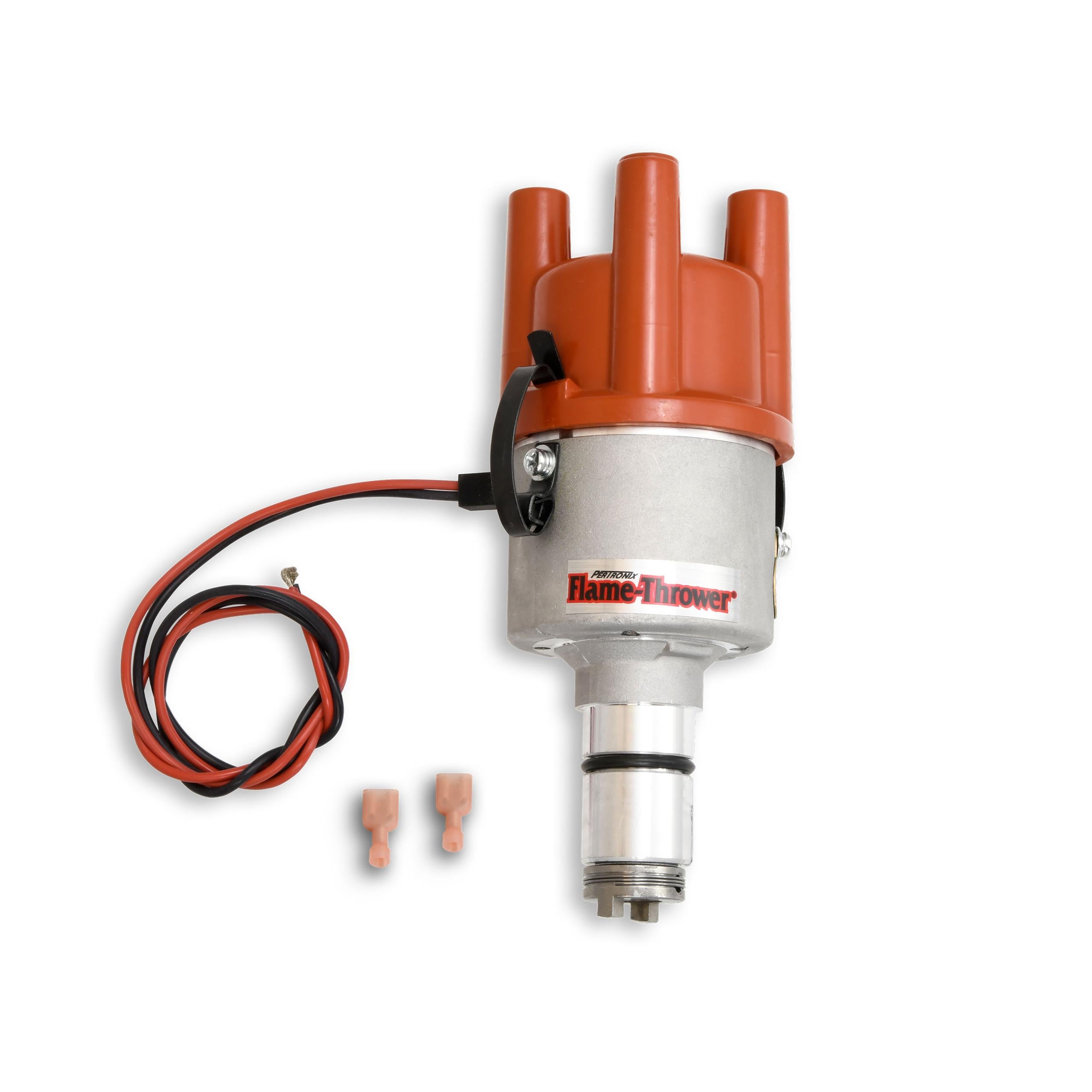 Pertronix Flame-Thrower "Stock Look" Bosch Style Distributor Featuring Original Ignitor Electronics. 12-Volt Negative Ground, Non Vacuum Advance. - D186604