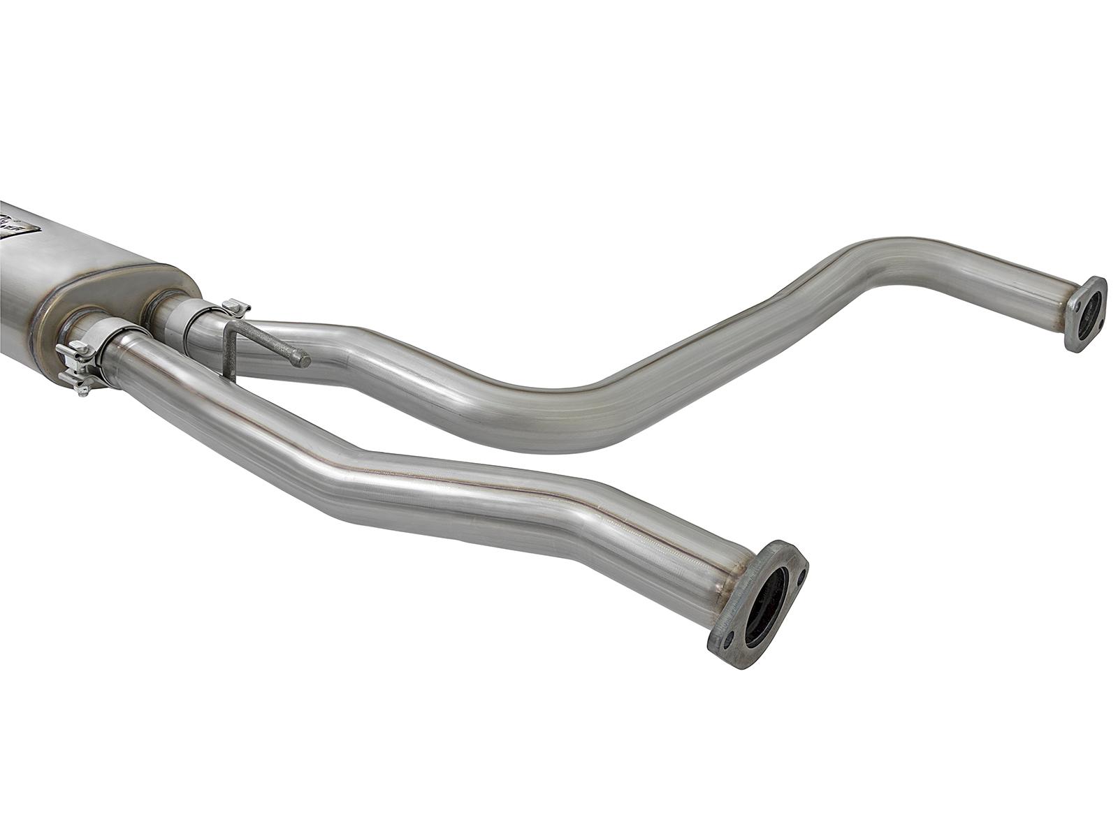 AFE Rebel Series 3 IN 409 Stainless Steel Cat-Back Exhaust System w/Black Tips (2004-2015 Titan, Titan, Titan, Titan, Titan) - 49-46124-B