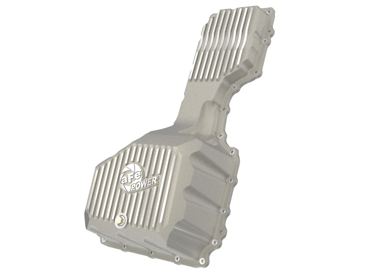 AFE Street Series Engine Oil Pan Raw w/ Machined Fins (2020-2025 Chevrolet, GMC Fitments) - 46-71370A