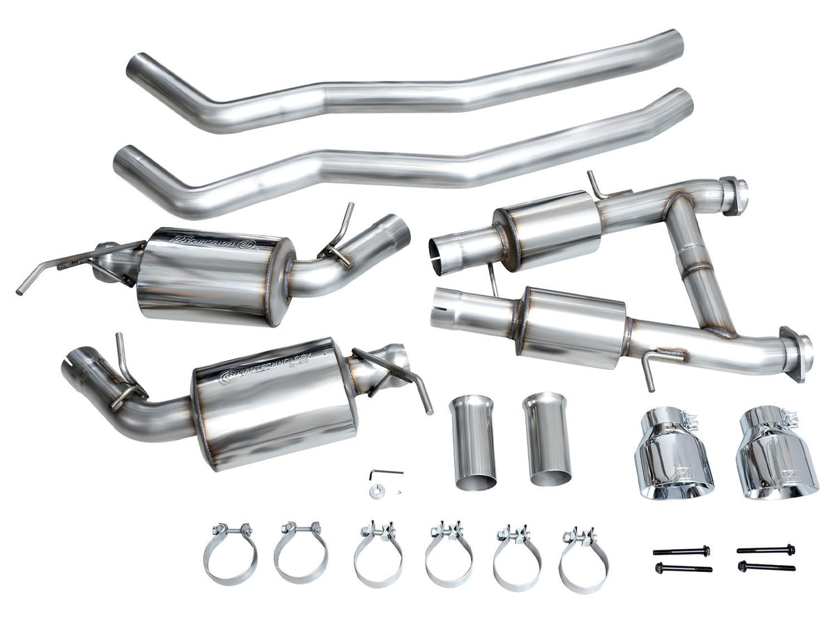AWE Touring Edition Exhaust - Chrome Silver Tips (2011-2024 Dodge Durango 5.7L) - 3015-32575