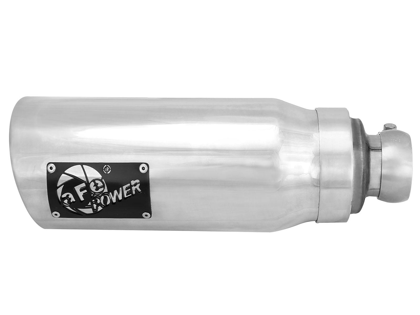 AFE MACH Force-Xp 304 Stainless Steel OE Replacement Exhaust Tip Polished (2009-2019 1500, 1500, 1500 Classic, Ram 1500) - 49C42046-P