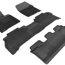 3D MAXpider 2012-2020 Lexus LX Kagu 1st & 2nd & 3rd Row Floormats - Black