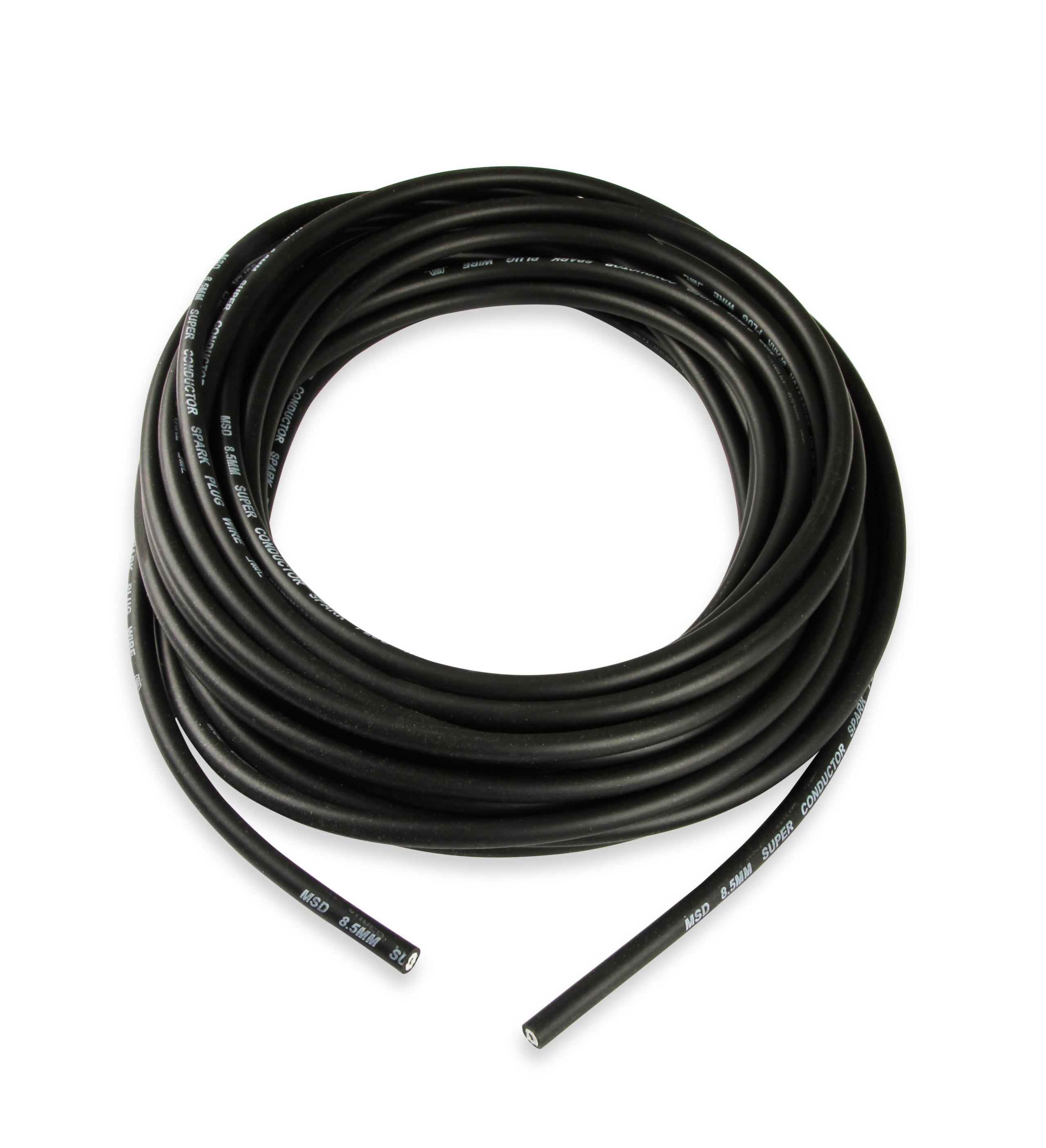 Super Conductor Spark Plug Wire, Black 8.5mm, 50 Ft.  - 34023