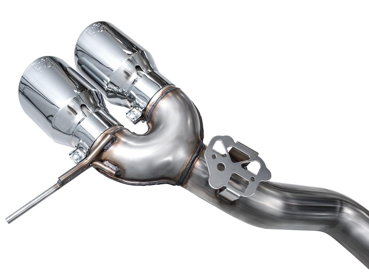 AWE Track Edition Exhaust for BMW G87 M2 - Chrome Silver Tips - 3020-42487
