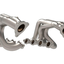 AFE Twisted Steel 1-7/8 IN to 2-3/4 IN 304 Stainless Headers w/ Titanium Coat Finish (Chevrolet Corvette (C8) 20-25 V8-6.2L) - 48-34148-T