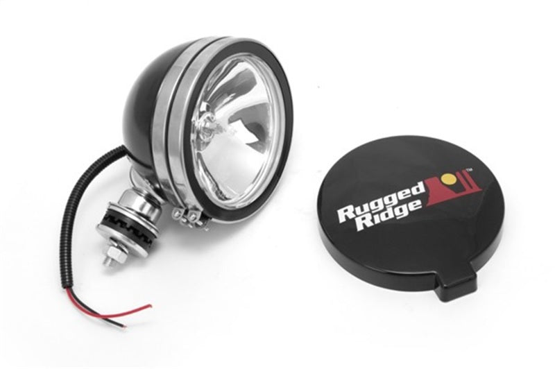 Rugged Ridge Light Kit Halogen 6 Inch Black Steel Housing - 15207.01