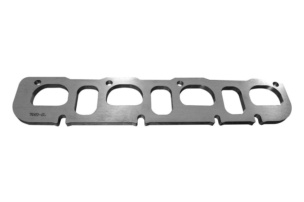 Kooks HEMI Left Side Header Flange. 3/8" Thick Stainless. D Shaped Port for 1-7/8" - 7062-SL