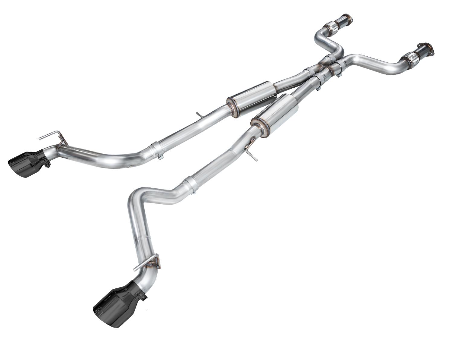 AWE Track Edition for Nissan Z - Diamond Black Tips - 3020-33400
