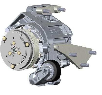 Holley Low LS Drive System (A/C) w/ Sanden SD7 Compressor - Passenger's Side.  - 20-160