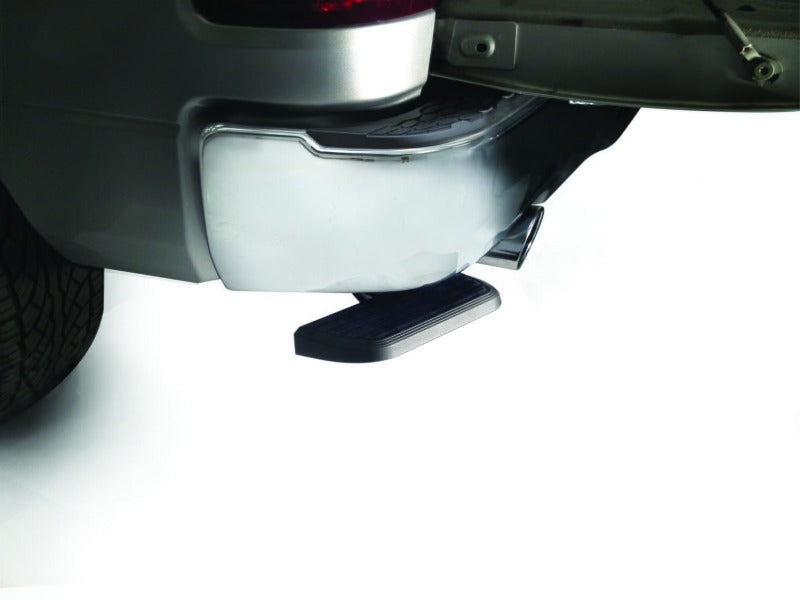 AMP Research Bedstep Flp Dwn Bmpr Stp 09-18 Ram 1500, 19-20 Classic, Dual Exhaust compatible (2009-2020 1500, 1500 Classic, Ram 1500) - 75325-01A