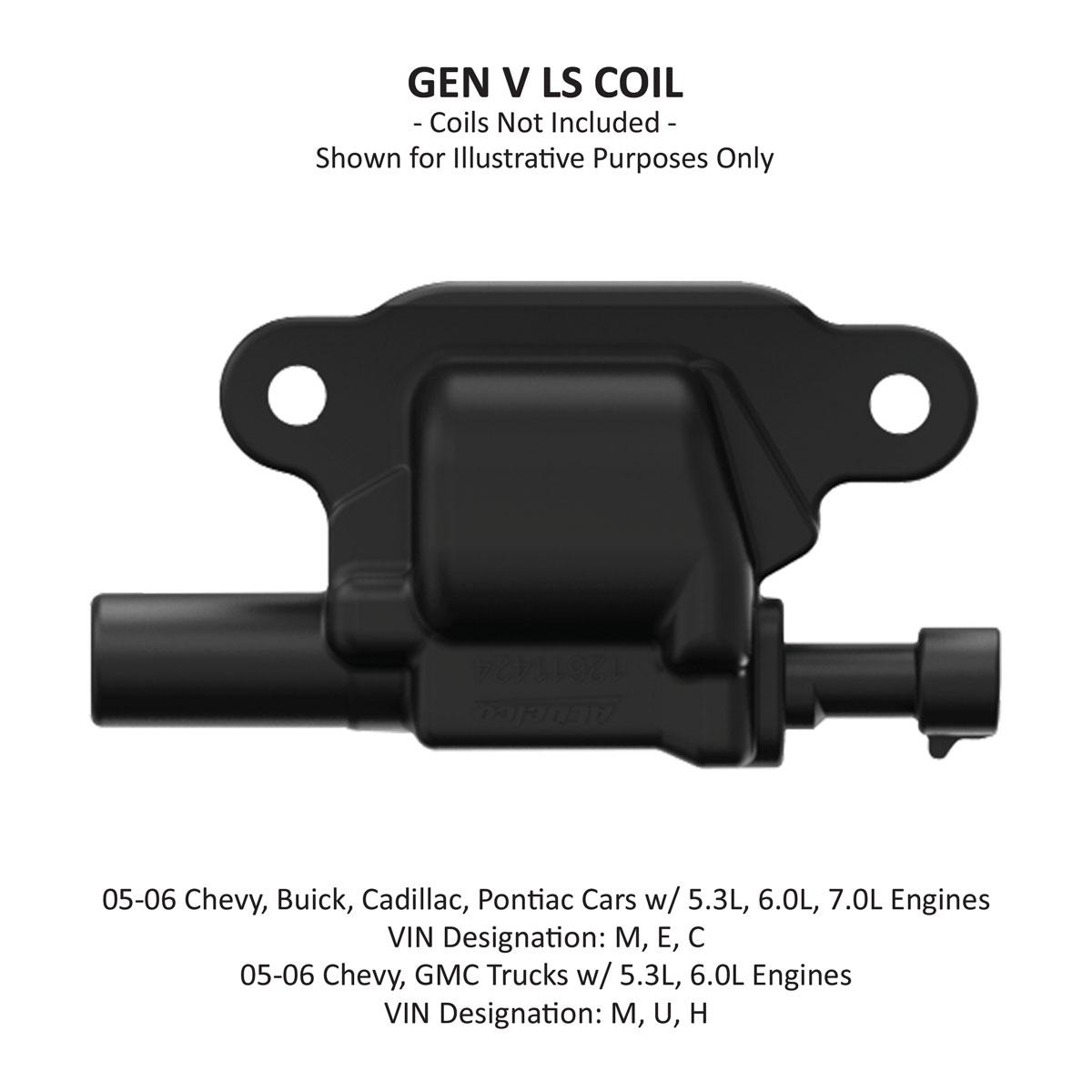 Holley Igntion Coil Remote Relocation Bracket, Black Finish, Pair.  - 561-130