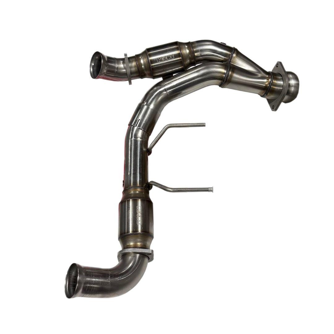 Kooks 3" SS Green Catted Y-Pipe - Connects to OEM (2024-2025 F-150 5.0L) - 13713300