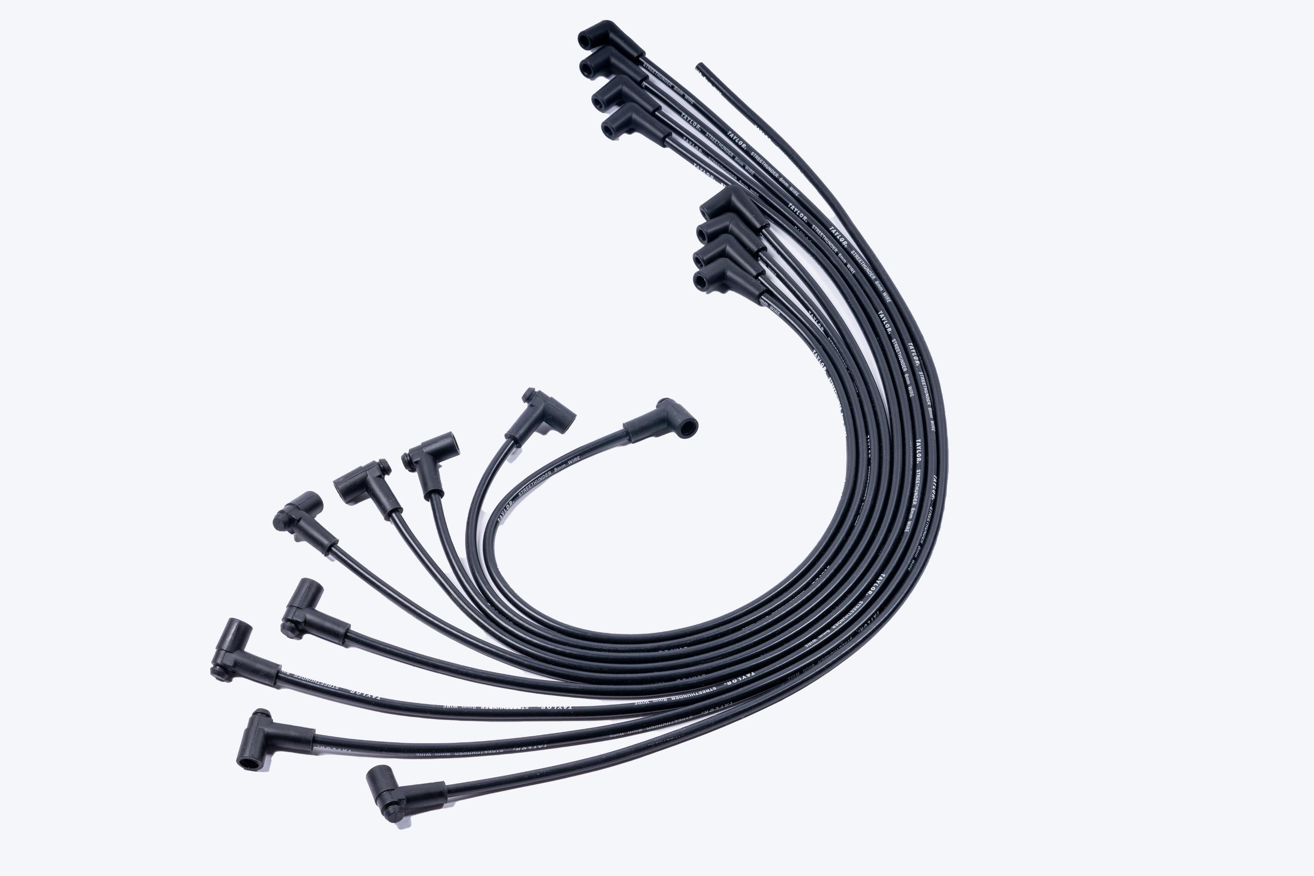 TAYLOR CABLE Streethunder custom 8 cyl black Spark Plug Wires - 51006
