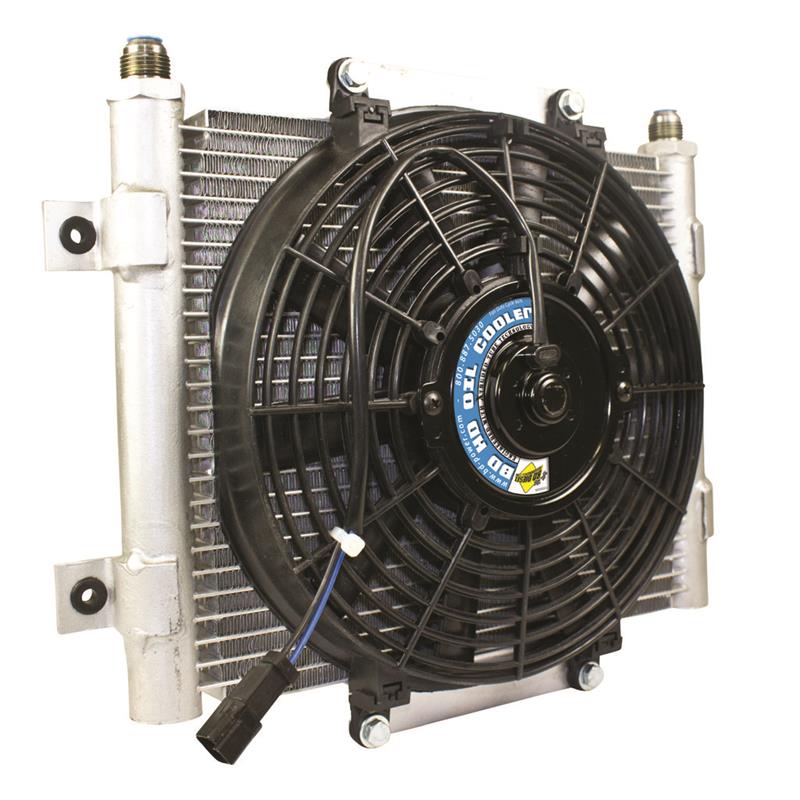 BD Diesel Bd Xtrude Transmission Cooler With Fan -10 Jic Male Connection - 1300611