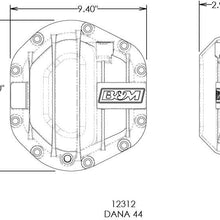 DIFF COVER, DANA 44, IRON, BLACK (2007-2017 Wrangler,2018-2018 Wrangler JK) - 12312