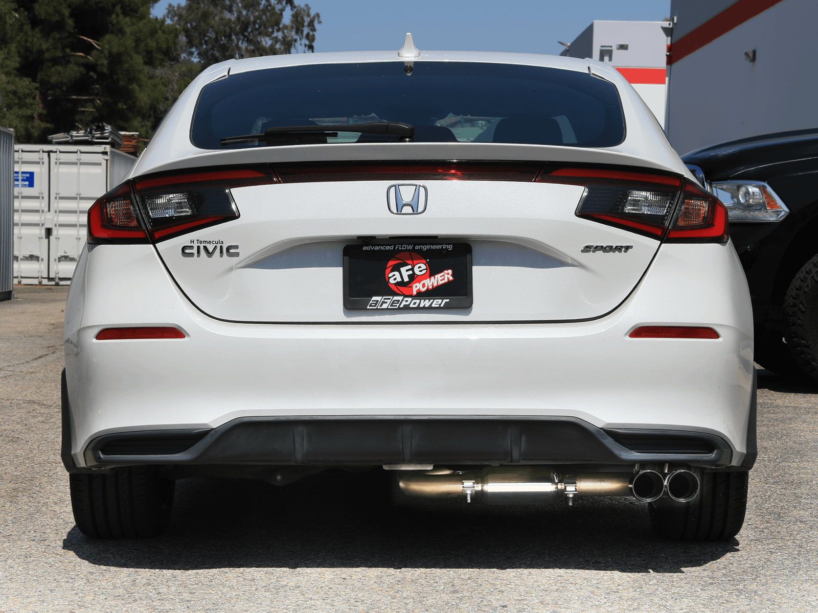 AFE Takeda 2-1/2 IN to 3 IN 304 Stainless Steel Cat-Back Exhaust w/ Polished Tips (2022-2025 Civic Sport) - 49-36631-P