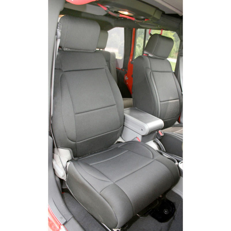 Rugged Ridge Seat Cover Kit Front Neoprene Black; 11-18 Jeep Wrangler Jk - 13215.01