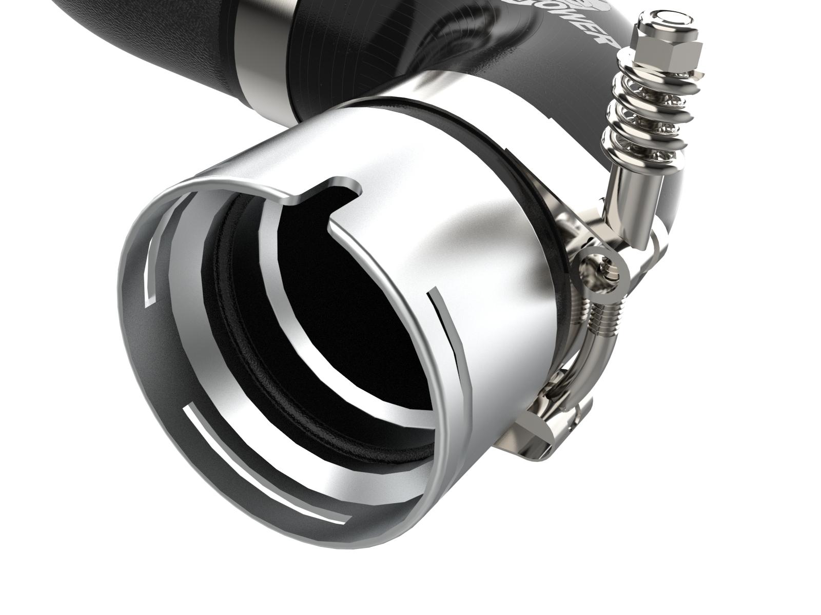 AFE BladeRunner 3 IN Aluminum Hot and Cold Charge Pipe Kit Black (Kia Stinger 18-22 V6-3.3L (tt)) - 46-20504-B