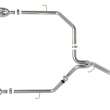 aFe Vulcan Series 3" to 2.5" 304 Stainless Steel DPF-Back Exhaust System - Polished Tips (2021 Jeep Gladiator V6 3.0L (td)) - 49-38095-P