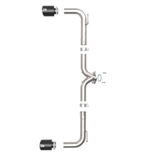 AFE Takeda 2-1/2 IN 304 Stainless Steel Axle-Back Exhaust System w/ Black Tips (Mazda 3 14-18 L4-2.0/2.5L) - 49-37014-B