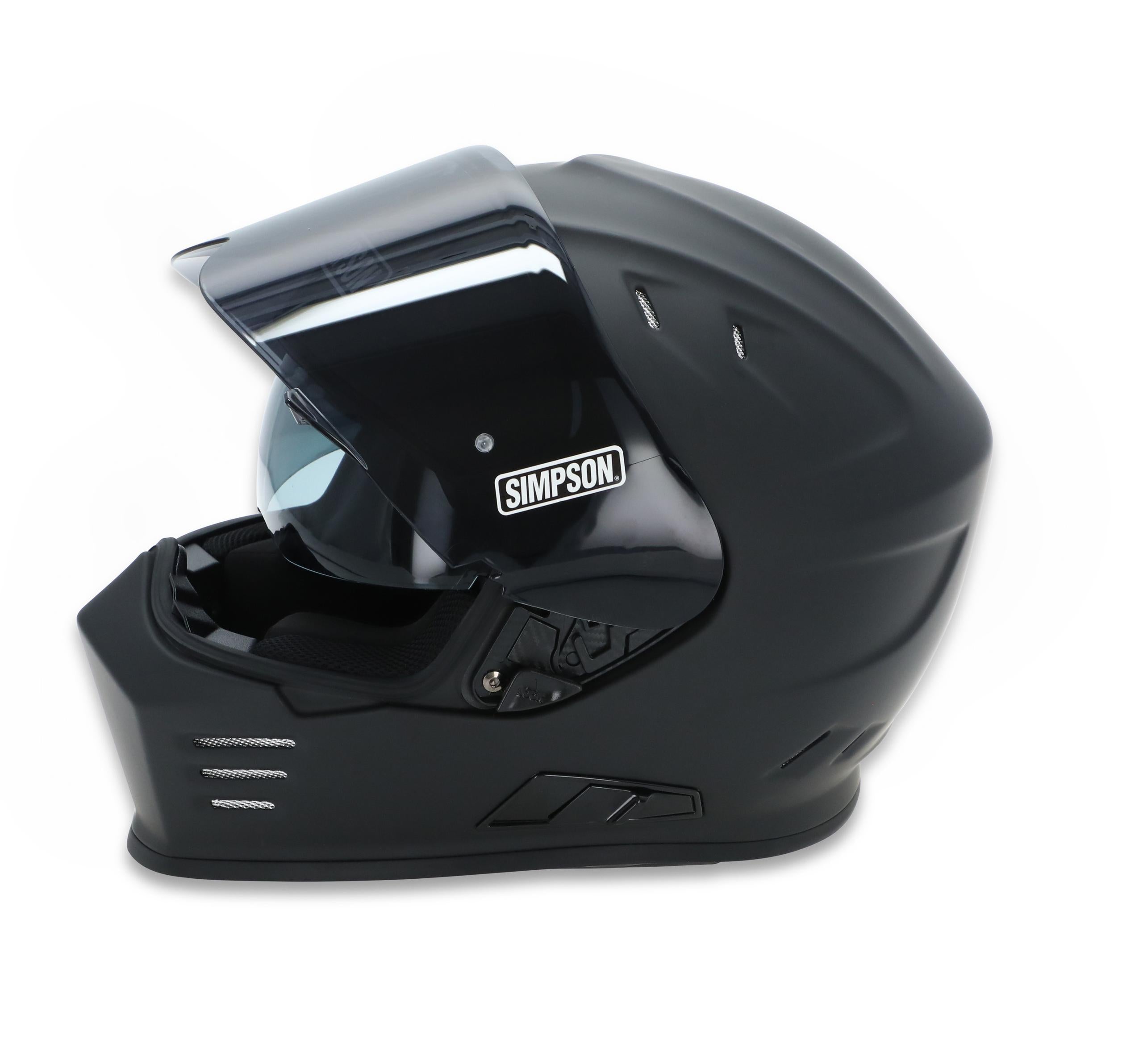 Simpson Racing Ghost Bandit Black Motorcycle Helmet - Large - GBDL2