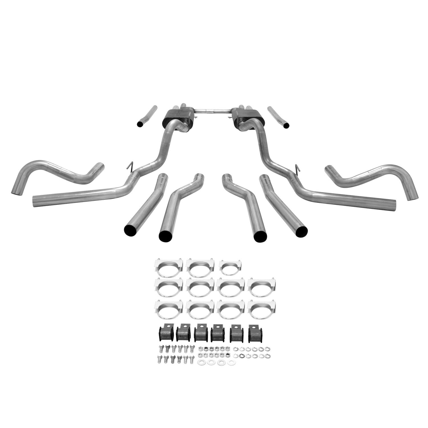 Flowmaster Crossmember-back - Dual Rear/Side Exit - AMT - Moderate/Aggressive Sound