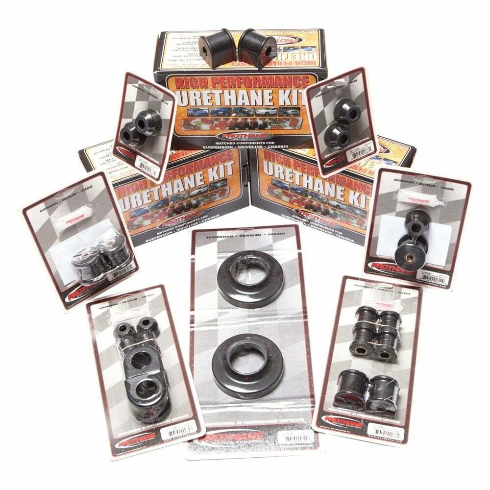 Rugged Ridge Suspension Leaf Spring Bushing Kit Rear Black; 84-01 Cherokee Xj - 1-1007BL