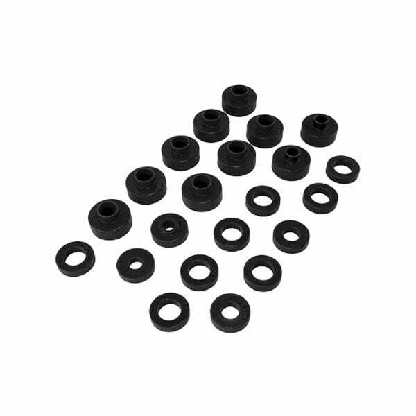 Rugged Ridge Body Mount Kit Black; 76-79 Jeep Cj5/Cj7 - 1-102BL