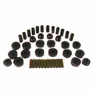 Rugged Ridge Suspension Bushing Kit Polyurethane Black; 55-75 Jeep Cj5/Cj7 - 1-2001BL