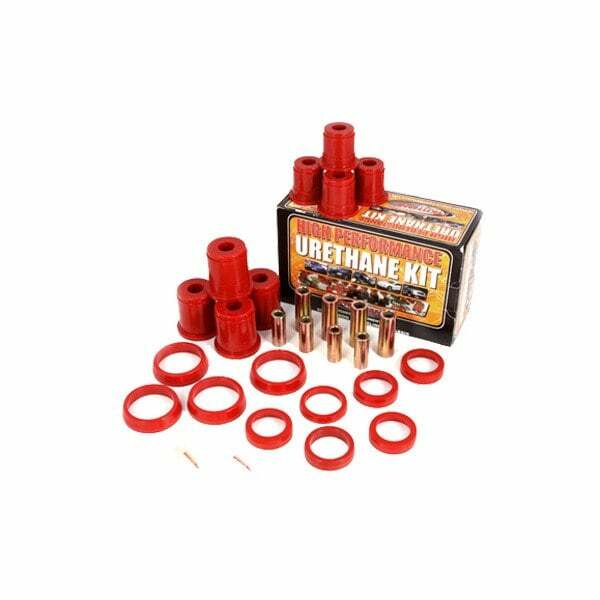 Rugged Ridge Suspension Control Arm Bushing Kit Front Red; 97-06 Jeep Wrangler Tj - 1-204