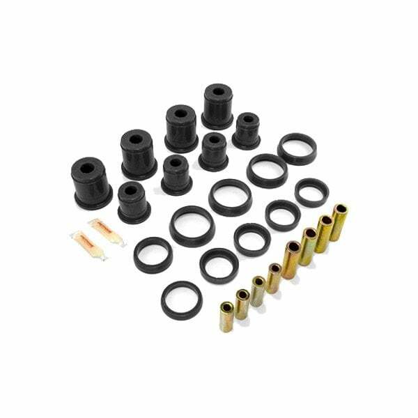 Rugged Ridge Suspension Control Arm Bushing Kit Front Black; 97-06 Wrangler Tj - 1-204BL
