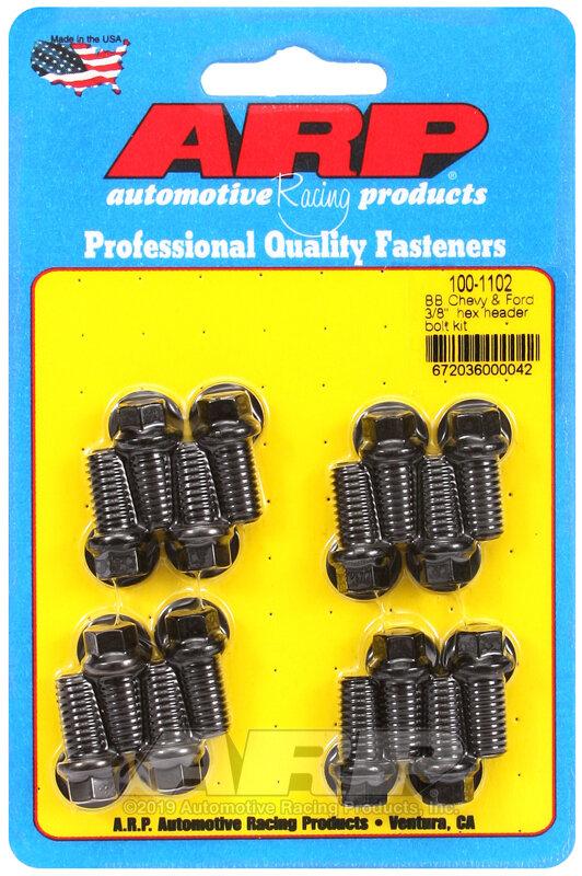 ARP BB CHEVY & FORD 3/8 HEX HDR BK - 100-1102