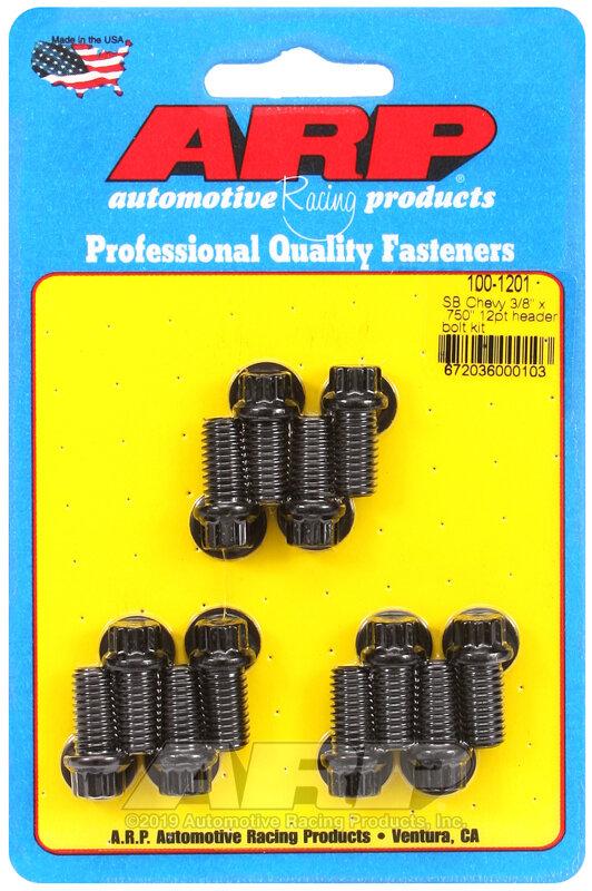 ARP SB CHEVY 3/8 12PT HDR BOLT KIT - 100-1201