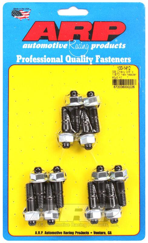 ARP SB CHEVY 3/8 HDR STUD KIT 12PC - 100-1412