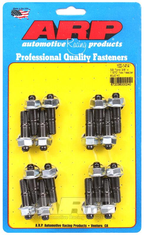 ARP FORD 3/8 HDR STUD KIT 16PCS HX - 100-1414