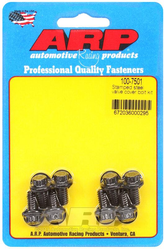 ARP 1/4-20 12PT VALVE COVER BK 8PC - 100-7501