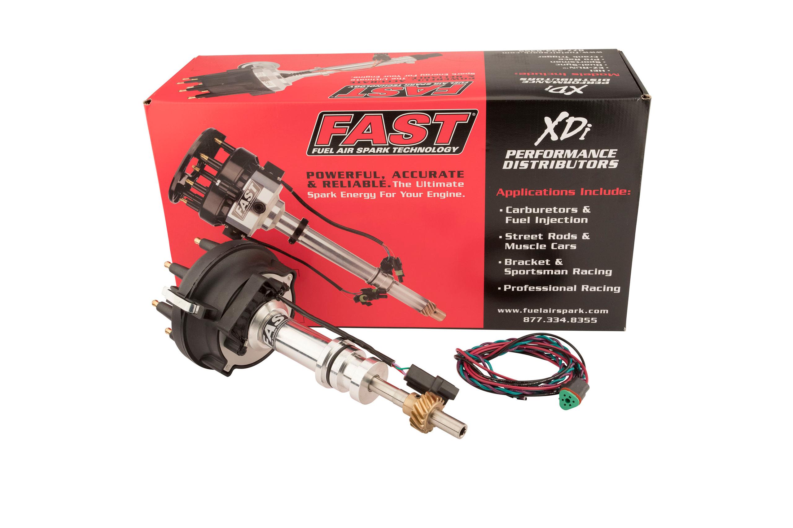 FAST Xdi Race Efi Distributor For Ford 351 Windsor W/ Large Cap - 1000-1612EFI