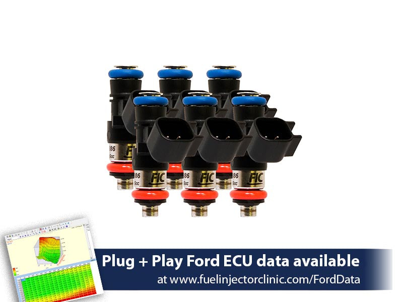 850cc (81 lbs/hr at 43.5 PSI fuel pressure) FIC Fuel  Injector Clinic Injector Set for Ford Raptor (2017-2019) Injector Sets (is409-0850h)