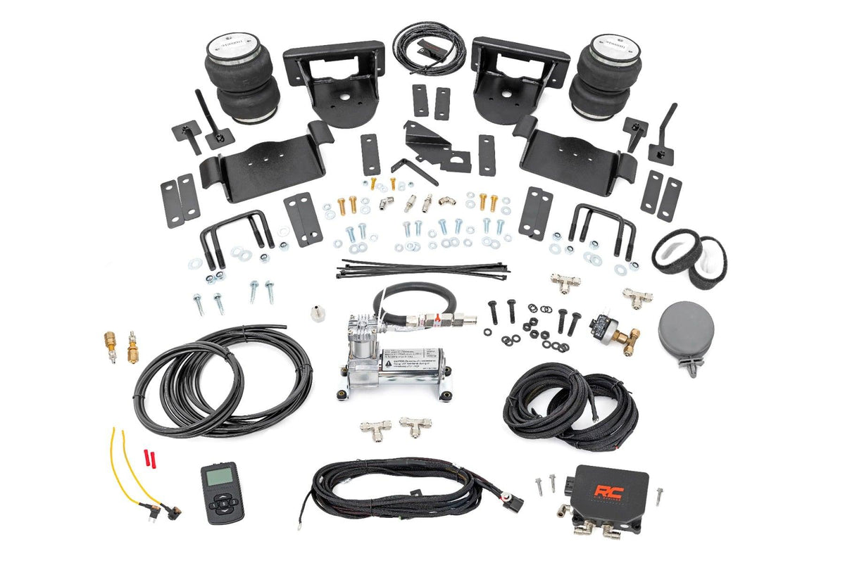 Rough Country Air Spring Kit w/compressor Wireless Controller 0-6 Inch Lifts Ford F-150 (21-25) (2021-2026 F-150) - 10009WC