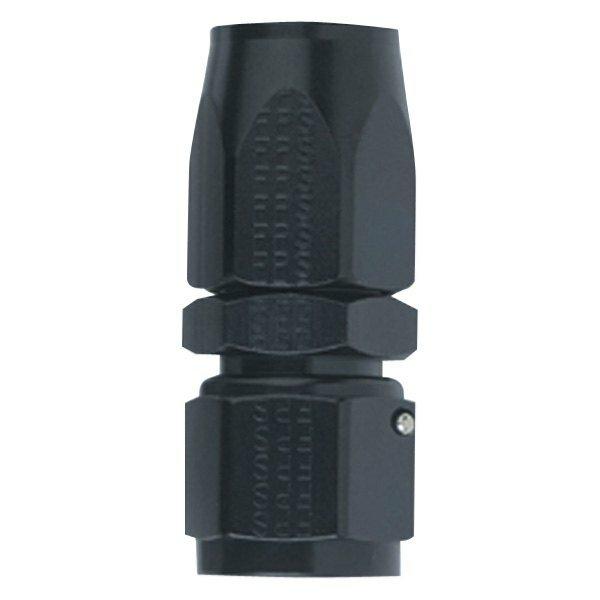 Fragola #4 Straight, Power Flow Hose End  Black - 100104-BL