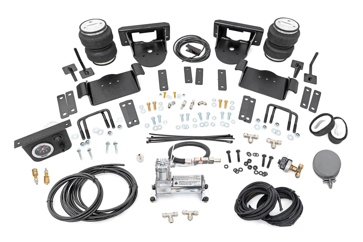 Rough Country Air Spring Kit 0-6 Inch Lifts with Onboard Air Compressor 15-20 Ford F-150 4WD (2015-2020 F-150) - 10017C