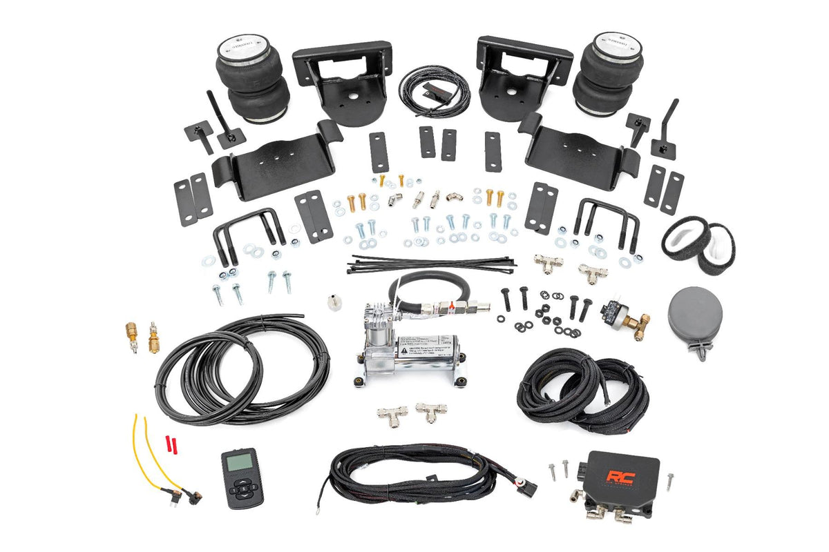 Rough Country Air Spring Kit w/compressor Wireless Controller 0-6 Inch Lifts Ford F-150 (15-20) (2015-2020 F-150) - 10017WC