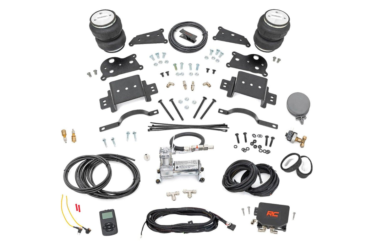 Rough Country Air Spring Kit w/compressor Wireless Controller Ram 2500 4WD (2014-2025) (2014-2026 2500) - 10029WC