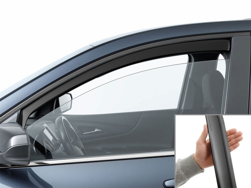 WeatherTech 18-24 Chevrolet Equinox Front Front Side Window Deflectors - Matte Blk