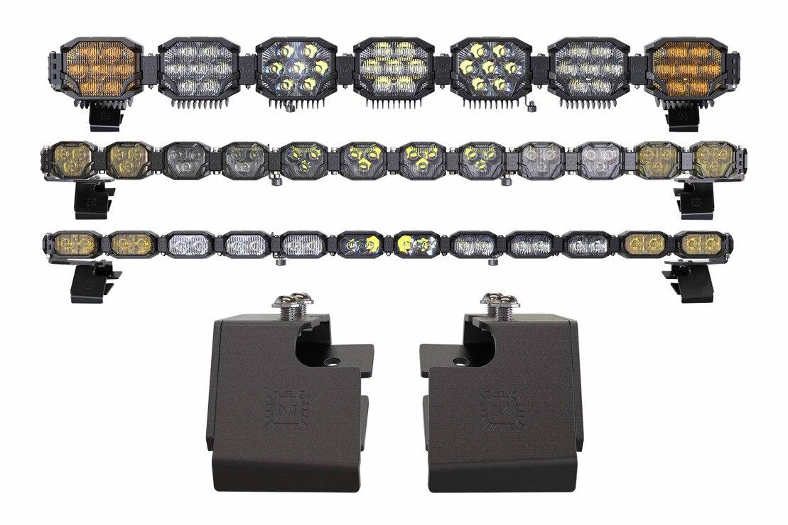 Morimoto Light Bar Roof Mounts (Set) (2021-2025 Bronco) - BAF080