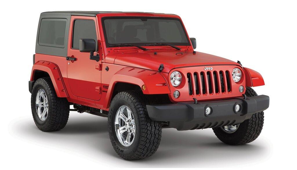 Bushwacker Fender Flares Pocket Style 2Pc Rear (2007-2018 Wrangler, Wrangler JK) - 10078-02