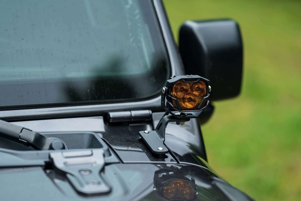 Morimoto 4Banger 2.0 HXB LED Pods (SAE Wide / Yellow / Set) - BAF012.2