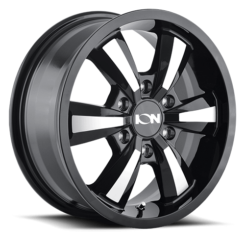 ION Wheels Type 102 18x8 / 5x130 BP / 50mm Offset / 84.1mm Hub Black/Machined Wheel - 102-8830B
